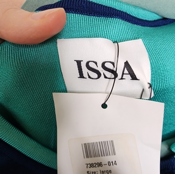 Issa Realreal Blue Crop Jacket L NWT - Picture 5 of 7